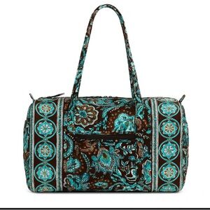 • Vera Bradley Women's Large Tote Weekender Bag in Java Blue